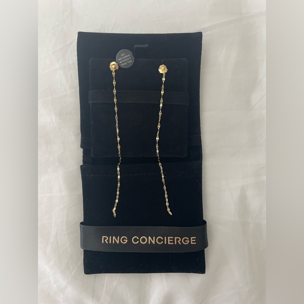 Ring Concierge Gold Duster Chain Earrings
